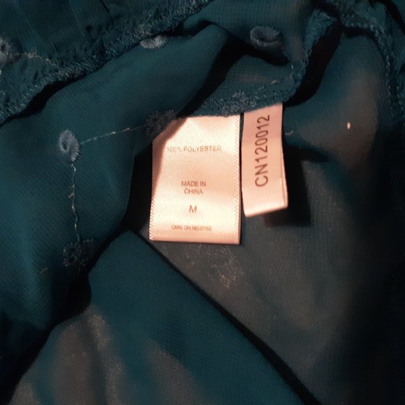 NY& Co Turquoise Top M NWOT - Picture 5 of 5